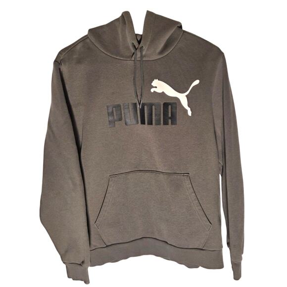 Puma Pullover Hoodie - Men's Medium - Army Green - Picture 1 of 6